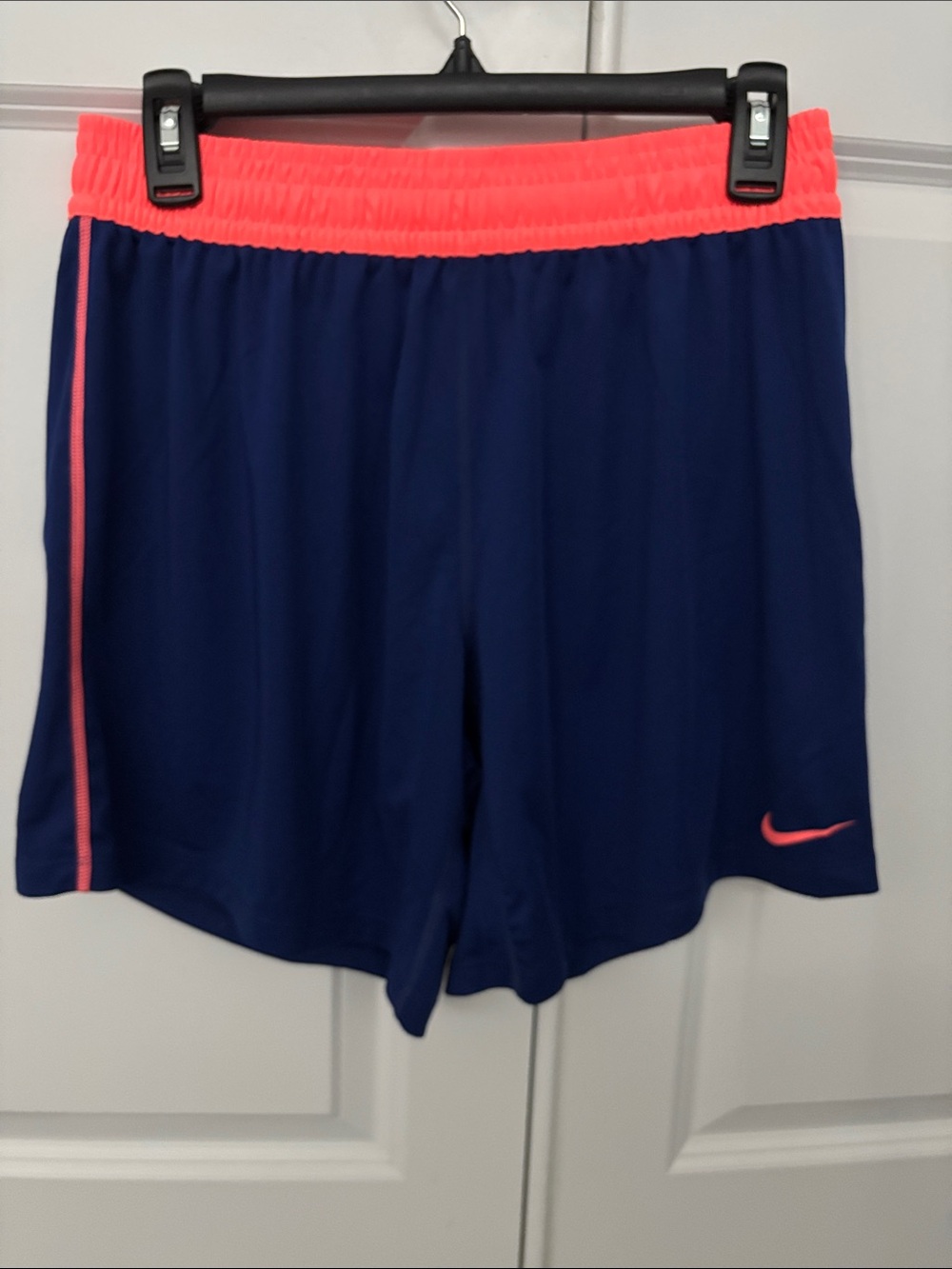 Nike Women’s Navy Shorts with Coral Waistband
